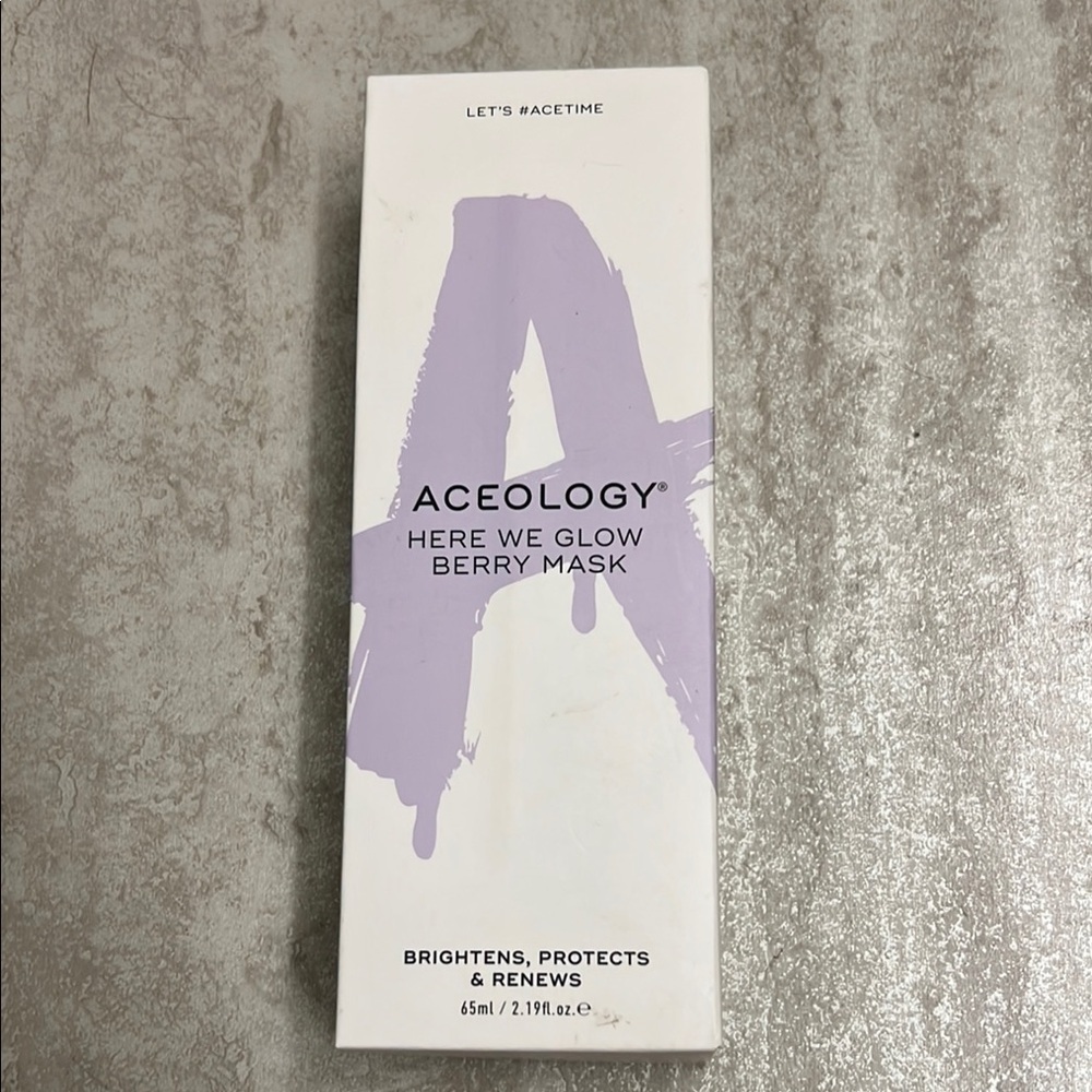 Purple and White Skincare Mask